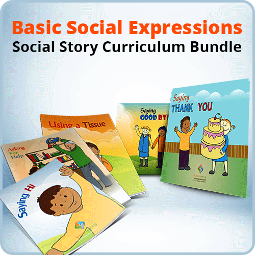 Click to view full image Basic Social Expressions Social Story Curriculum Bundle: image 1
