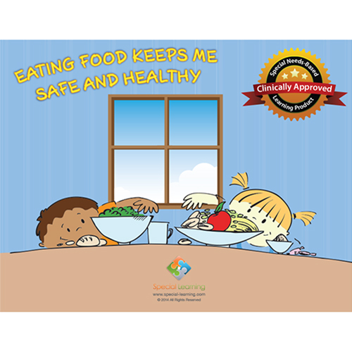 Click to view full image Eating Food Keeps me Safe and Healthy Social Story Curriculum: image 1