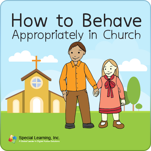 Click to view full image How to Behave Appropriately in Church Social Story: image 1