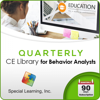 Click to view full image Professional CEUs: Level 1 CE Library for Behavior Analysts (QUARTERLY Subscription): image 1