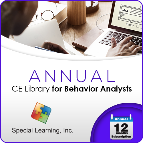 Click to view full image Professional CEUs: Level 1 CE Library for Behavior Analysts (ANNUAL Subscription): image 1