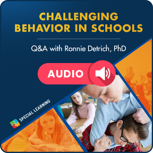 Audio Addressing Challenging Behaviors in Schools: Q&A with Dr. Ronnie Detrich
