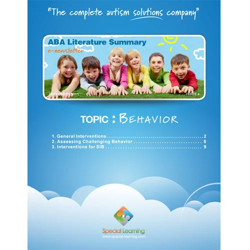Click to view full image Behavior - ABA Literature Summary: image 1